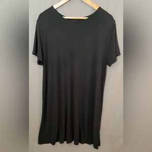 J. Jill XL WEAREVER Collection Black Short sleeve Midi Dress